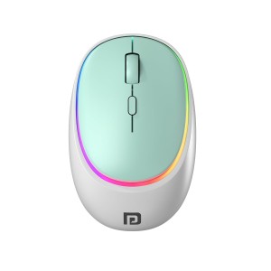 Portronics Toad IV Bluetooth & 2.4GHz Wireless Rechargeable Mouse with Multi-Device RGB Mouse with Adjustable DPI for Laptop, PC, Tablet & Smartphone - (Blue)