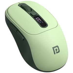 Portronics Toad 9 Wireless Bluetooth Mouse with Dual BT + 2.4GHz, Rechargeable, 4800 DPI, Multi-Device Mouse with LED Display - (Green)