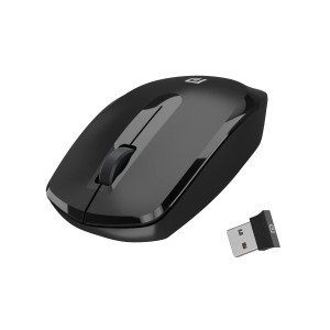 Portronics Toad 25 Wireless Mouse 2.4GHz with USB Nano Receiver, 1200 DPI Optical Sensor, Ambidextrous Design for PC, Laptop & MacBook – (Black)