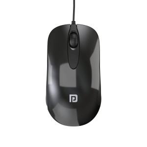 Portronics Toad 26 Wired Optical Mouse with 1500 DPI, USB Connectivity, Click Wheel, 1.35m Cable - (Black)
