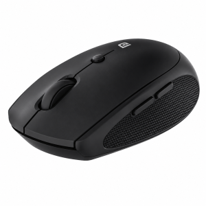 Portronics Toad 30 Wireless Mouse with 2.4GHz USB Receiver, 6 Buttons, Adjustable DPI, Ergonomic Silicon Grip for PC, Laptop & Mac – (Black)