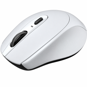 Portronics Toad 31 Wireless Mouse with 2.4 GHz Connectivity, USB Receiver, 10m Working Distance, Ergonomic Design, Auto Power Saving, Adjustable DPI for Laptop & PC - (White)