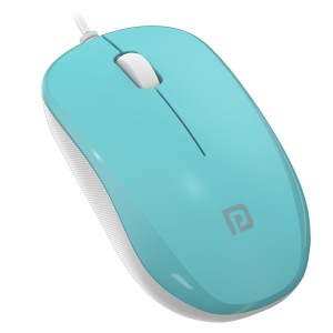 Portronics Toad 102 Wired Mouse with 1200 DPI Optical Sensor, 3 Buttons, Clickable Scroll Wheel, 1.5m Cable, Ergonomic USB Mouse for PC, Laptop & Desktop - (Green)