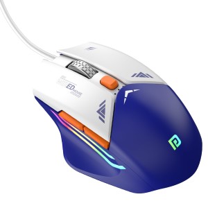 Portronics Vader Wired Gaming Mouse with 6400 DPI, 6 Buttons, RGB Lights, Ergonomic Thumb Support, USB Gaming Mouse for PC & Laptop – (Blue)