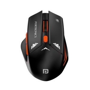 Portronics Vader Pro Wireless Gaming Mouse with 2.4GHz Receiver, 6 Buttons, Adjustable DPI, Ergonomic Thumb Support for PC, Laptop & Mac – (Midnight Black)