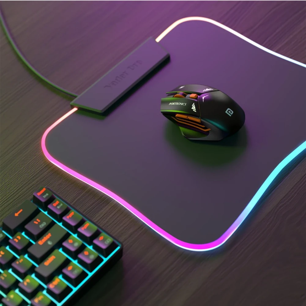 Portronics Vader Pro Wireless Gaming Mouse with 2.4GHz Receiver, 6 Buttons, Adjustable DPI, Ergonomic Thumb Support for PC, Laptop & Mac – (Midnight Black)