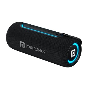 Portronics Resound 2 15W HD Sound Portable Wireless Bluetooth Speaker, in-Built Mic, RGB Lights, TWS Connectivity, Bluetooth v5.3, IPX5 Water Resistant, Type C Charging Port