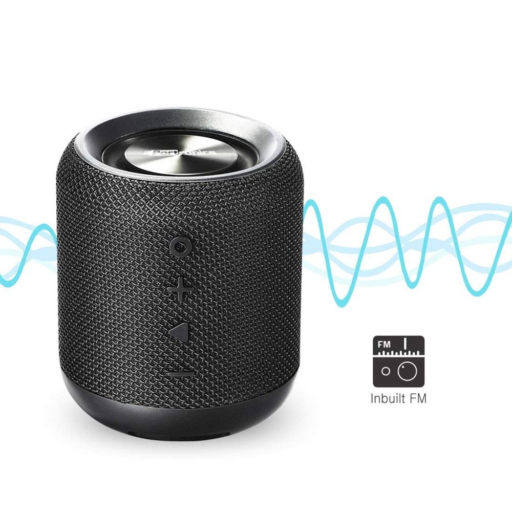 Portronics SoundDrum 10W Portable Bluetooth Stereo Speaker with Powerful Bass, 3.5mm AUX, USB Music, In-Built Mic, In-Built FM, 6-7 Hrs Playtime