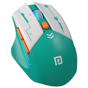 Portronics Vader Max Wireless Rechargeable Mouse with Bluetooth 5.3 & 2.4GHz Dual Mode, 6 Buttons, Thumb Support, Adjustable DPI up to 2400, Ergonomic Gaming Mouse for Laptop, PC, Desktop & M
