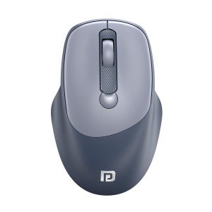 Portronics Toad 7 Wireless Mouse with Bluetooth 5.3 & 2.4GHz, Rechargeable Battery, Adjustable 3200 DPI, Ergonomic Mouse for Laptop, PC & Mac - (Grey)
