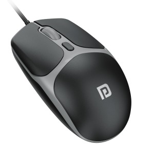 Portronics Toad 103 Wired Optical Mouse 2400 DPI, USB Plug & Play, Ambidextrous Ergonomic Mouse with 1.5m Cable, 30 Lakh Click Life for PC, Laptop & Mac - (Black)