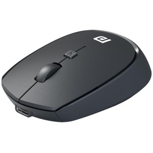 Portronics Toad 23 Pro Wireless Rechargeable Bluetooth Mouse, 2.4GHz USB Nano Receiver, Adjustable 3200 DPI, Type-C Rechargeable Optical Mouse for Laptop, PC, Mac & Windows - (Black)