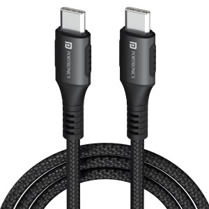 Portronics Konnect 240C 240W USB Type-C Fast Charging Cable (1.2M)