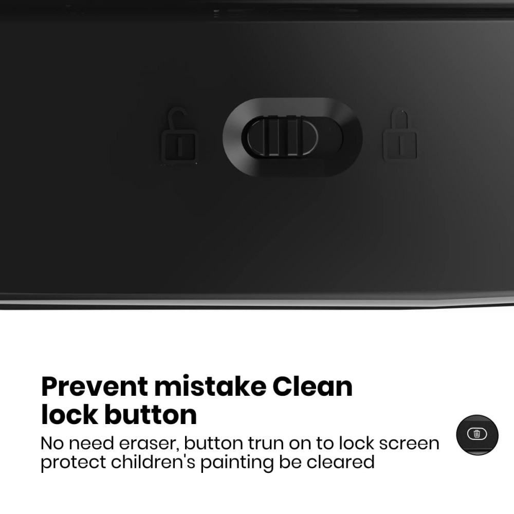 Portronics RuffPad 8.5-Inch Portable LCD E-Writer with App Support, Stylus Drawing & Handwriting Board, Save & Share Notes via Smartphone App - (Black)