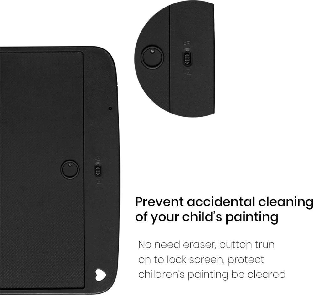 Portronics RuffPad 8.5M, 8.5 Inch LCD Writing Tablet, Reusable Digital E-Writer Pad with Stylus & Anti-Erase Lock - (Black)