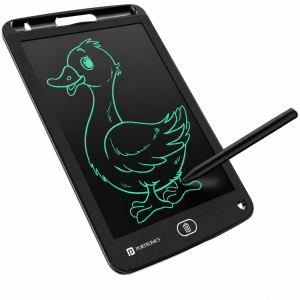 Portronics Ruffpad 8.5E Re-Writable LCD Writing Tablet 8.5 Inch, Wireless Graphics Tablet, Eco-Friendly Digital Drawing & Note Pad - (Black)