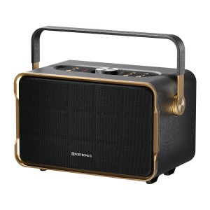 Portronics Harmony 80W Premium Portable HD Sound Speaker, Upto 6 Hours Playtime, 2.1 Channel, Bass Boost Technology, Bass/Treble Adjustment, Bluetooth Connectivity, Aux in, USB in, Bass Radia