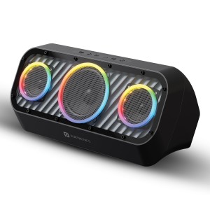 Portronics Microblast 60W HD Sound Portable Party Speaker With Bass Boost Technology, Upto 5 Hours Playtime, 2.1 Channel, RGB LED Lights, Bluetooth 5.3V, AUX In,USB Drive,SD Card, Type C Fast