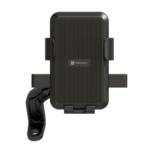 Portronics Mobike 5 Scooter & Bike Phone Holder with Mirror Mount, 360° Rotation, Strong Grip, Mobile Stand for 4.7"–7.2" Smartphones, Compatible with Scooter, Motorcycle & Cycle - (Black)