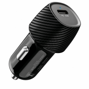 Portronics Car Power 18 20W PD USB Type-C Fast Car Charger Adapter for iPhone, Android Smartphones, Tablets & More - (Black)