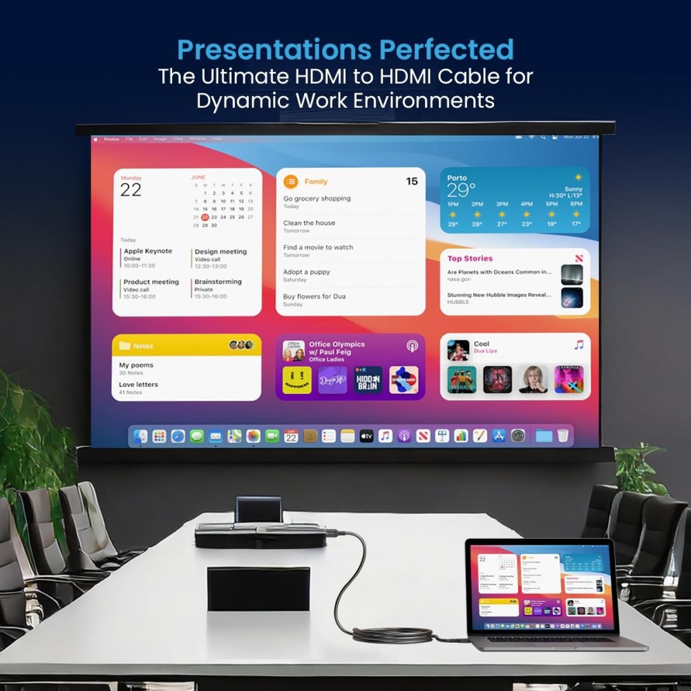 Portronics Konnect Stream 4K@60Hz HDMI to HDMI Cable (5 Meter)